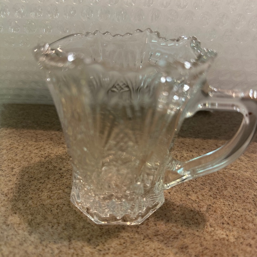 Cut glass creamer